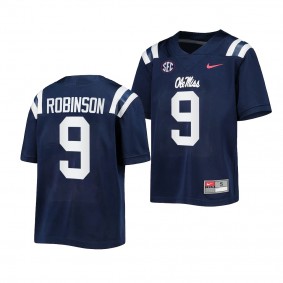 Jaylon Robinson Ole Miss Rebels Navy 2022-23 Untouchable Game Football Youth Jersey