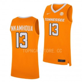Olivier Nkamhoua Tennessee Volunteers #13 Orange Replica Basketball Jersey 2022-23