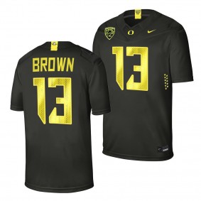 Anthony Brown Oregon Ducks #13 Black Jersey College Football Men's Uniform