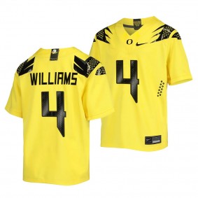 Bennett Williams Oregon Ducks Vapor Fusion Replica Football Jersey Men's Yellow #4 Uniform