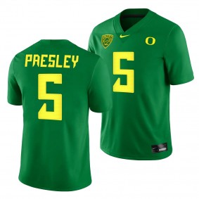 Caleb Presley Oregon Ducks College Football Green 2022 5 Jersey Men