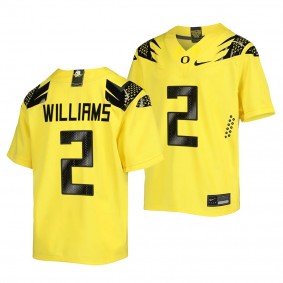 Devon Williams Oregon Ducks Vapor Fusion Replica Football Jersey Men's Yellow #2 Uniform