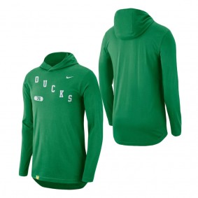 Oregon Ducks Nike Team Performance Long Sleeve Hoodie T-Shirt Green