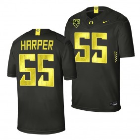 Marcus Harper II Oregon Ducks #55 Black Jersey College Football Men's Uniform