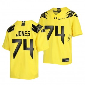 Steven Jones Oregon Ducks Vapor Fusion Replica Football Jersey Men's Yellow #74 Uniform
