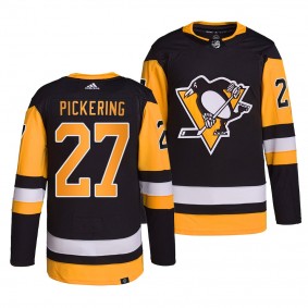 2022 NHL Draft Owen Pickering Penguins #27 Black Authentic Primegreen Jersey