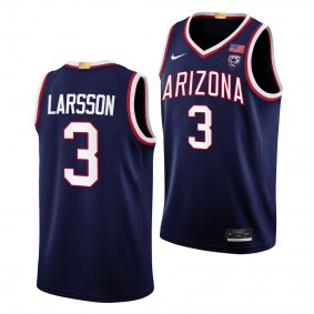 Arizona Wildcats Pelle Larsson Limited Basketball uniform Navy #3 Jersey 2022-23