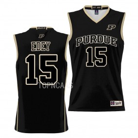 Purdue Boilermakers #15 Zach Edey NIL Pick-A-Player Black Basketball Jersey