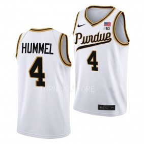 Purdue Boilermakers Rick Mount-Era Robbie Hummel #4 White Throwback Basketball Jersey