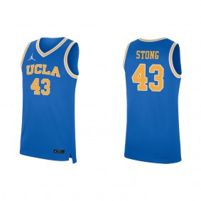 Russell Stong UCLA Bruins Jordan Brand Replica Basketball Jersey Blue