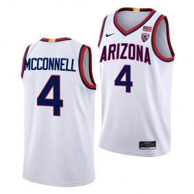 T.J. McConnell Arizona Wildcats #4 White Limited Basketball Jersey
