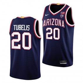 Arizona Wildcats Tautvilas Tubelis Navy #20 Jersey 2022-23 Limited Basketball