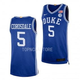 Taya Corosdale Duke Blue Devils #5 Blue Women's Basketball Jersey Limited