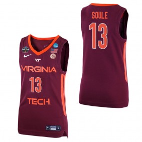 Taylor Soule Virginia Tech Hokies Maroon College Women's Basketball Final Four Jersey