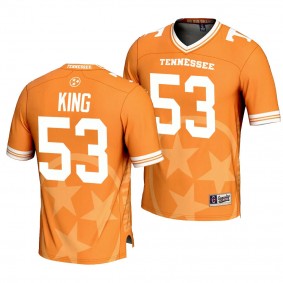 Tennessee Volunteers #53 Bernard King Icon Print Orange Football Fashion Jersey Men's
