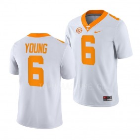 Tennessee Volunteers #6 Byron Young College Football White NIL Replicaame Jersey Men's