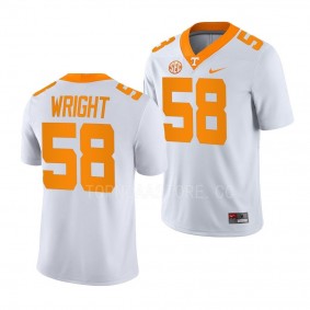 Tennessee Volunteers #58 Darnell Wright College Football White NIL Replicaame Jersey Men's