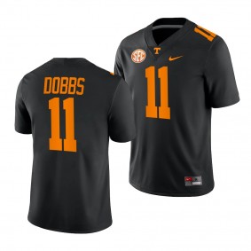 Joshua Dobbs Tennessee Volunteers College Football Alternate Jersey Men's Black #11 Uniform