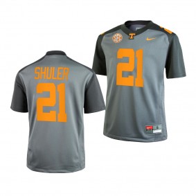Navy Shuler Tennessee Volunteers Gray 2022 College Football Replica Youth Jersey