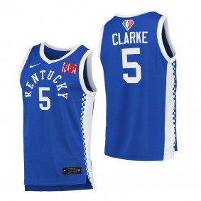 Kentucky Wildcats Terrence Clarke Blue 2021 NBA Draft Special Edition Jersey