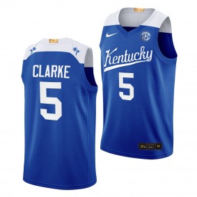 Kentucky Wildcats Terrence Clarke Blue #5 Alumni Jersey College Basketball