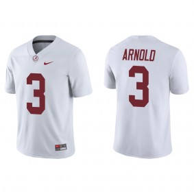 Terrion Arnold Alabama Crimson Tide Nike Game College Football Jersey White