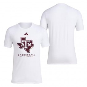 Texas A&M Aggies On Court Fresh T-Shirt White