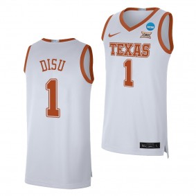 Texas Longhorns Dylan Disu 2023 NCAA March Madness Men's Basketball White Jersey