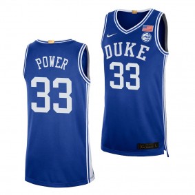 TJ Power Duke Blue Devils #33 Blue College Basketball Jersey 2023 five-star