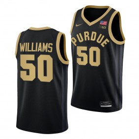 Purdue Boilermakers Trevion Williams College Basketball uniform Black #50 Jersey 2022-23