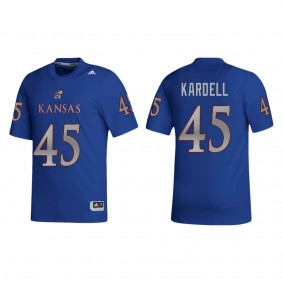 Trevor Kardell Kansas Jayhawks adidas NIL Replica Football Jersey Royal