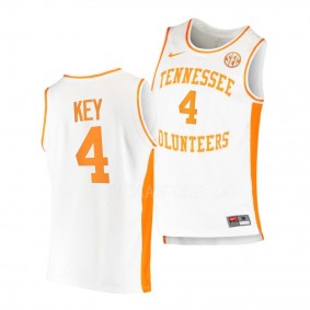 Tyreke Key Tennessee Volunteers #4 College Basketball White Replica Jersey