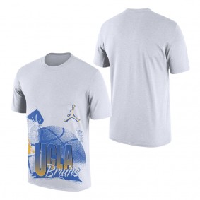 UCLA Bruins Jordan Brand Basketball 90s Hoop Max T-Shirt White