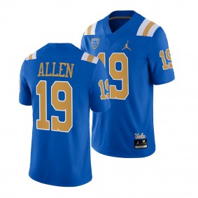 UCLA Bruins Kazmeir Allen College Football Jersey #19 Blue Uniform