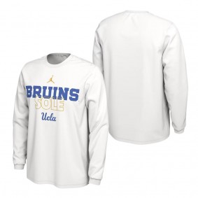UCLA Bruins Jordan Brand On Court Long Sleeve T-Shirt White