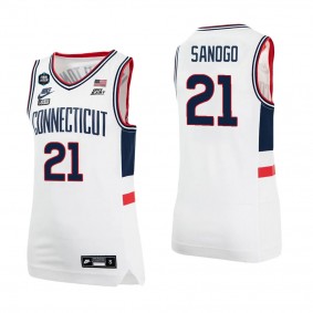 Adama Sanogo UConn Huskies 2023 NCAA Men's Basketball National Champions Jersey White