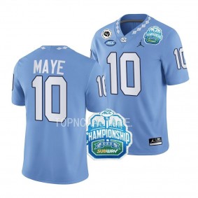 Drake Maye 2022 ACC Championship Blue College Football Jersey