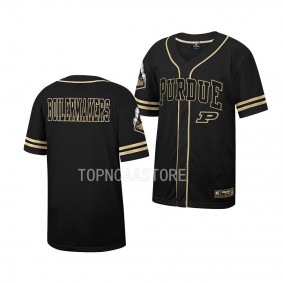 Purdue Boilermakers Free Spirited Black Button-Up Baseball Mesh Jersey Unisex