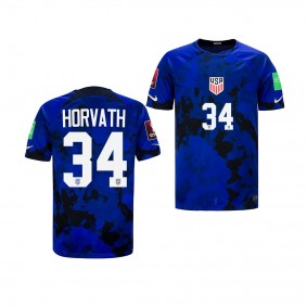 Ethan Horvath USA Soccer Blue 2022 FIFA World Cup Away Youth Jersey