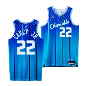 Vernon Carey Jr. #22 Charlotte Hornets NBA 75th Authentic Teal Jersey 2020 NBA Draft