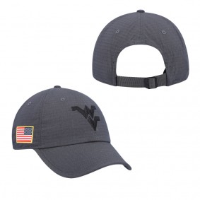 West Virginia Mountaineers Nike Veteran's Day Tactical Heritage86 Adjustable Hat Charcoal