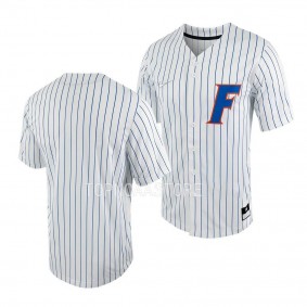 Florida Gators College Baseball White Full-Button Jersey Men