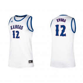 Wilder Evers Kansas Jayhawks adidas Alumni Classic College Basketball Jersey White