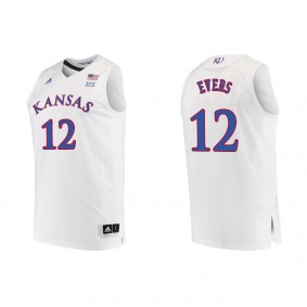 Wilder Evers Kansas Jayhawks adidas Replica Swingman College Basketball Jersey White