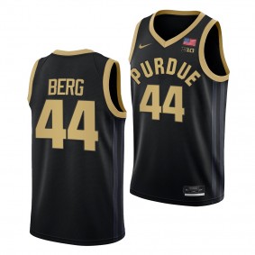 Purdue Boilermakers Will Berg College Basketball uniform Black #44 Jersey 2022-23