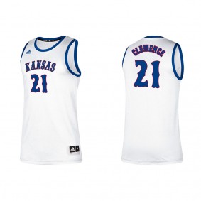 Zach Clemence Kansas Jayhawks adidas Alumni Classic College Basketball Jersey White
