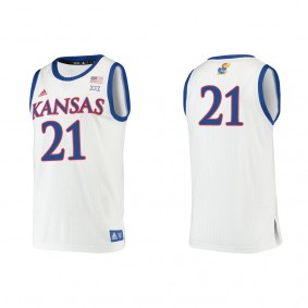 Zach Clemence Kansas Jayhawks adidas Authentic College Basketball Jersey White