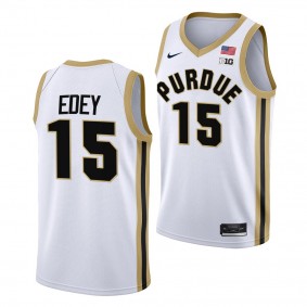 Zach Edey Purdue Boilermakers #15 White College Basketball Jersey 2022-23