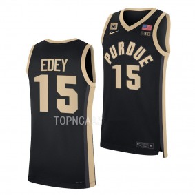 Zach Edey Purdue Boilermakers #15 Black Replica Basketball Jersey