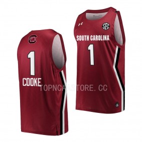Zia Cooke South Carolina Gamecocks #1 Wine Women's Basketball Jersey 2022-23